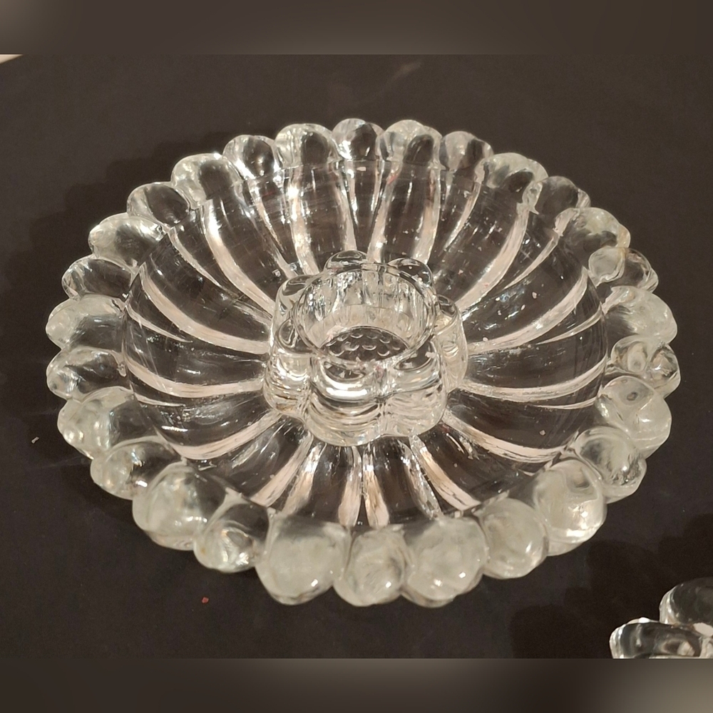 Clear Glass Decorative Candle Holder - Elegant Centerpiece